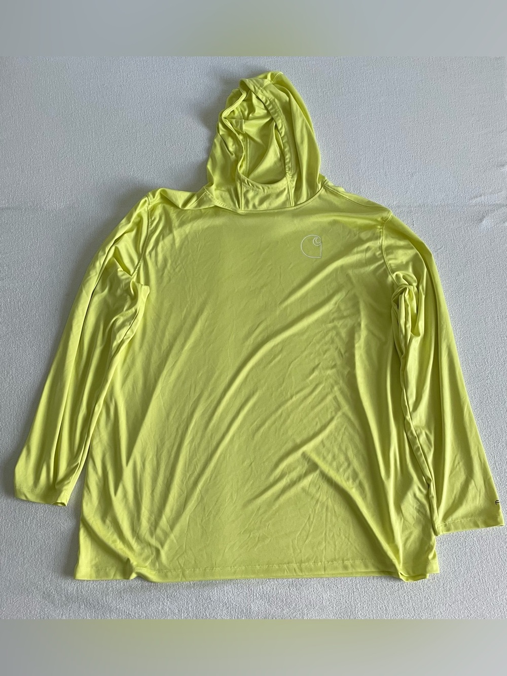 Carhartt Force Sun Defender Men’s Logo Long Sleeve Hoodie 2XL Relaxed Fit Sports